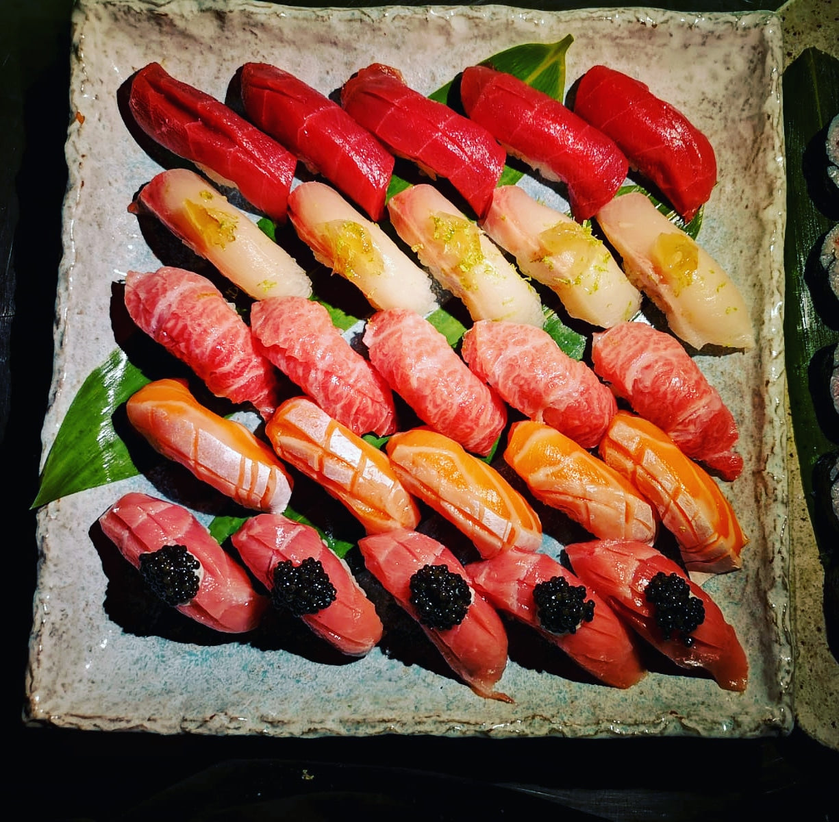 salmon nigiri
