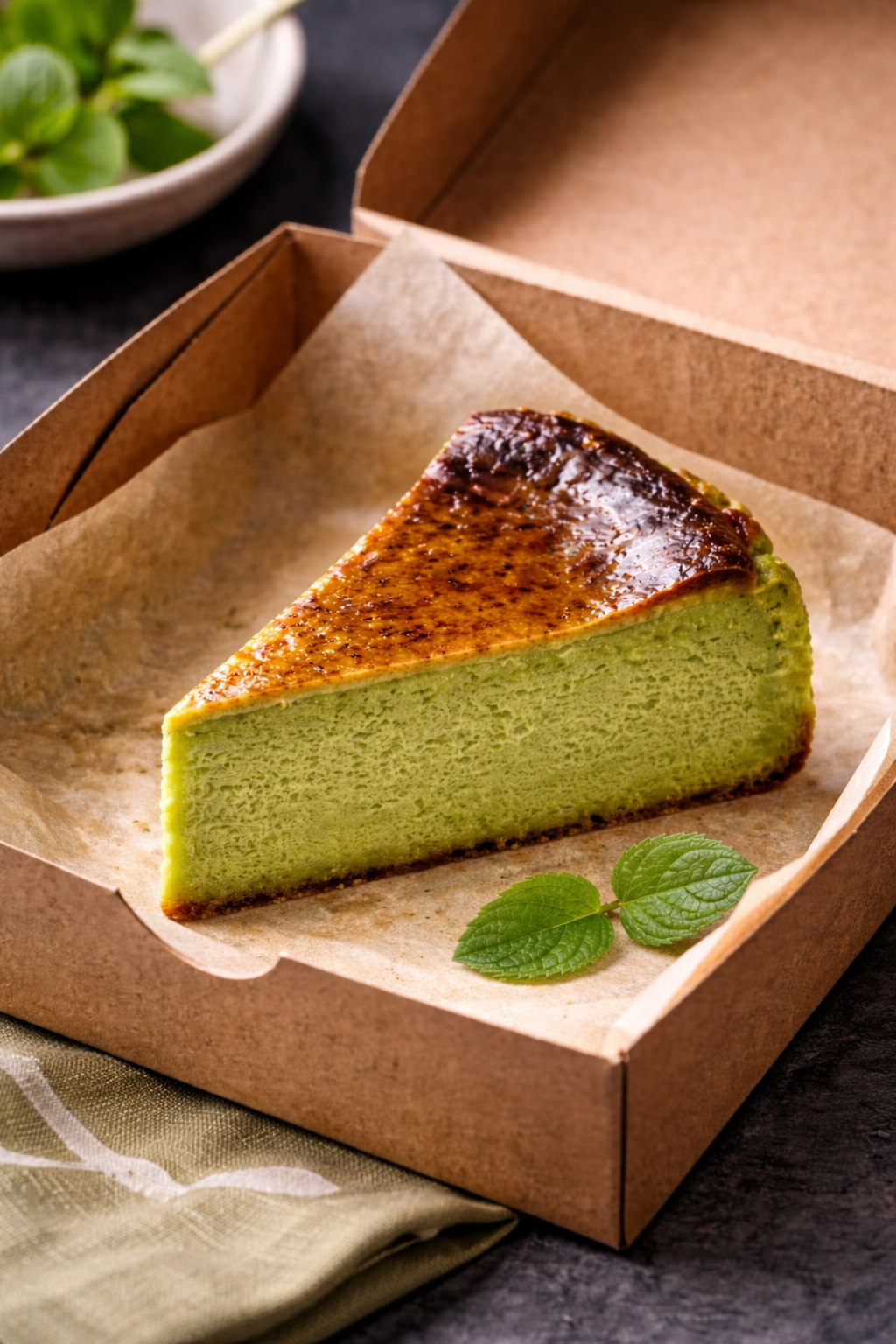Basque Cheesecake – Matcha